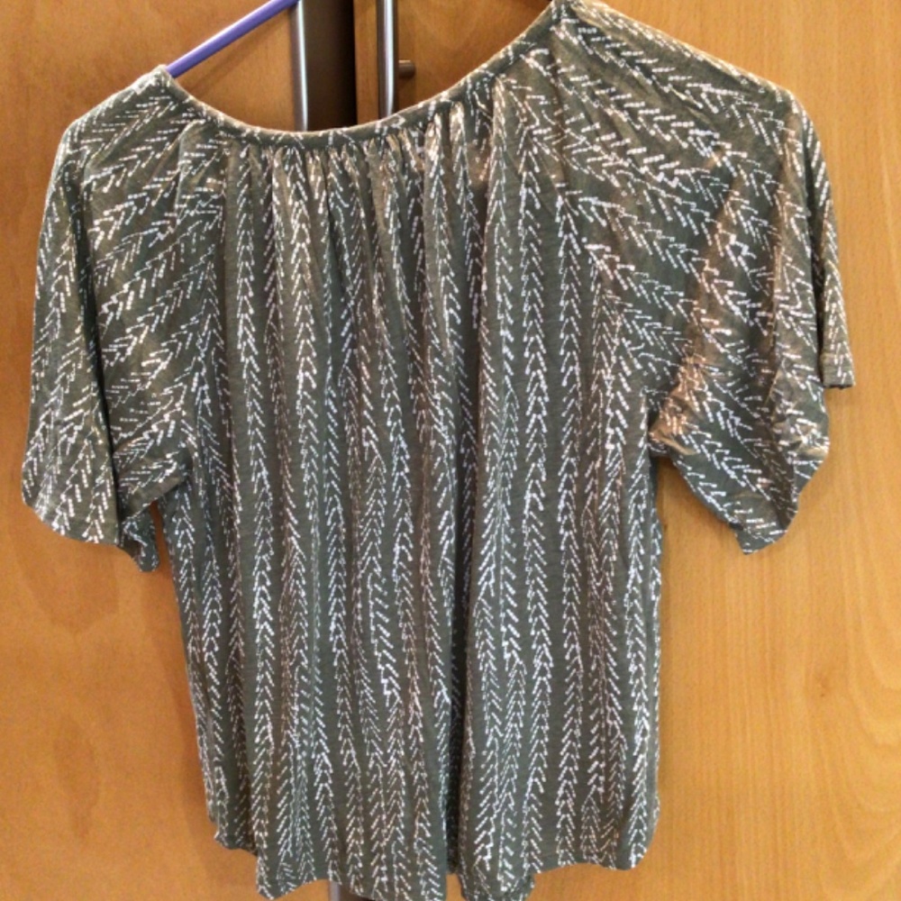 Smocked Top With Flutter Sleeves - image 2